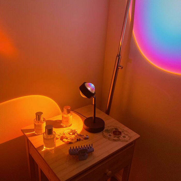 12 Colors Sunset Projector for Y2K Grunge Aesthetic & Indie Fashion Home Decor