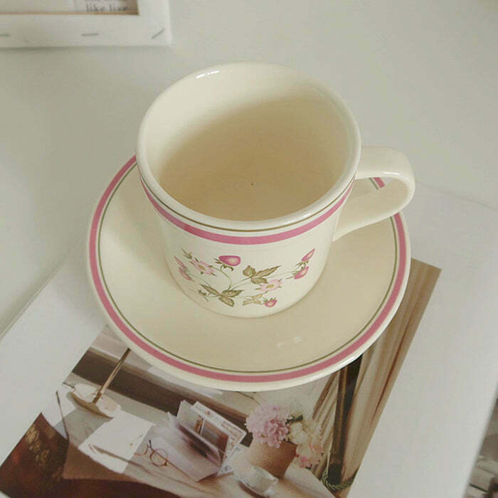 Cottagecore Aesthetic Tea Set for Y2K Fashion Lovers - Vintage Style Tea Party Essentials