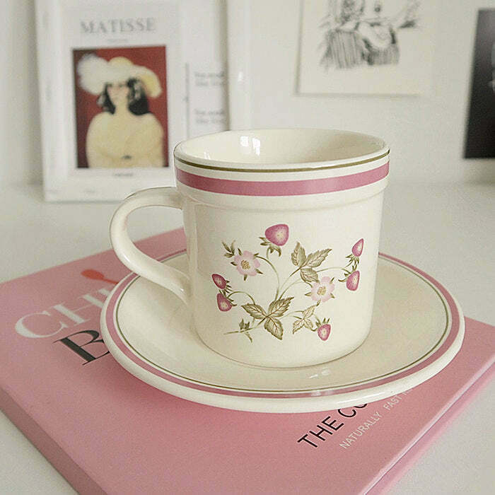 Cottagecore Aesthetic Tea Set for Y2K Fashion Lovers - Vintage Style Tea Party Essentials