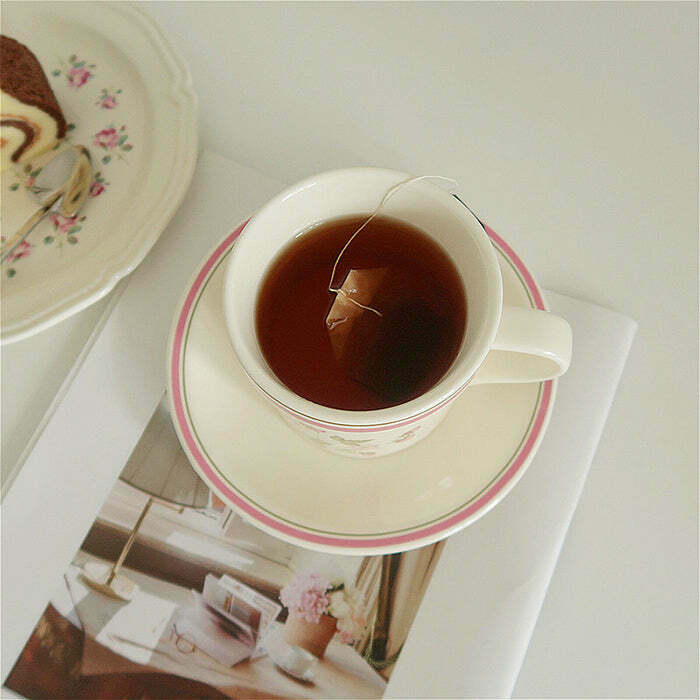Cottagecore Aesthetic Tea Set for Y2K Fashion Lovers - Vintage Style Tea Party Essentials