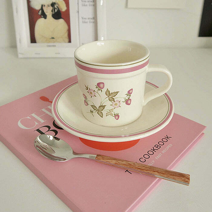 Cottagecore Aesthetic Tea Set for Y2K Fashion Lovers - Vintage Style Tea Party Essentials