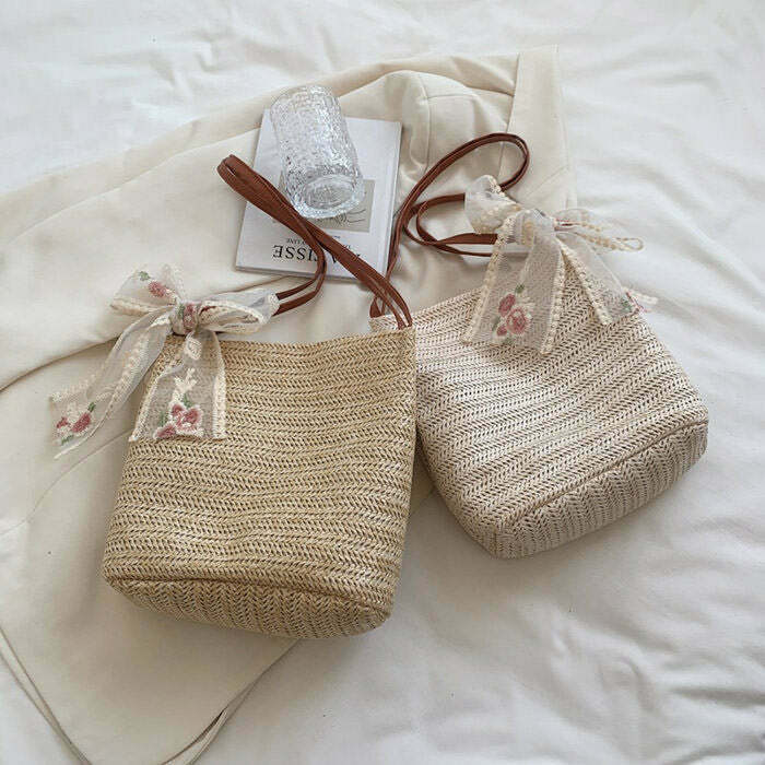 Cottagecore Straw Bag: Embrace Y2K Fashion with Trendy Styles for Every Occasion