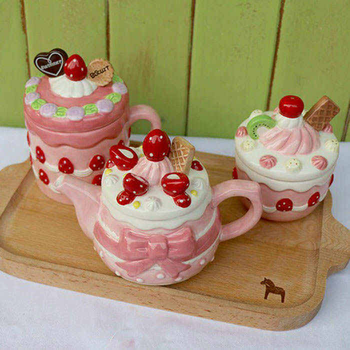 Cottagecore Strawberry Cookies Ceramic Mug - Trendy Y2K Fashion Inspired Drinkware for Summer