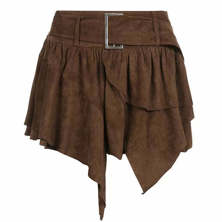 Fairycore Aesthetic Cord Skirt - Vintage Y2K Style Clothing for Trendy Outfits