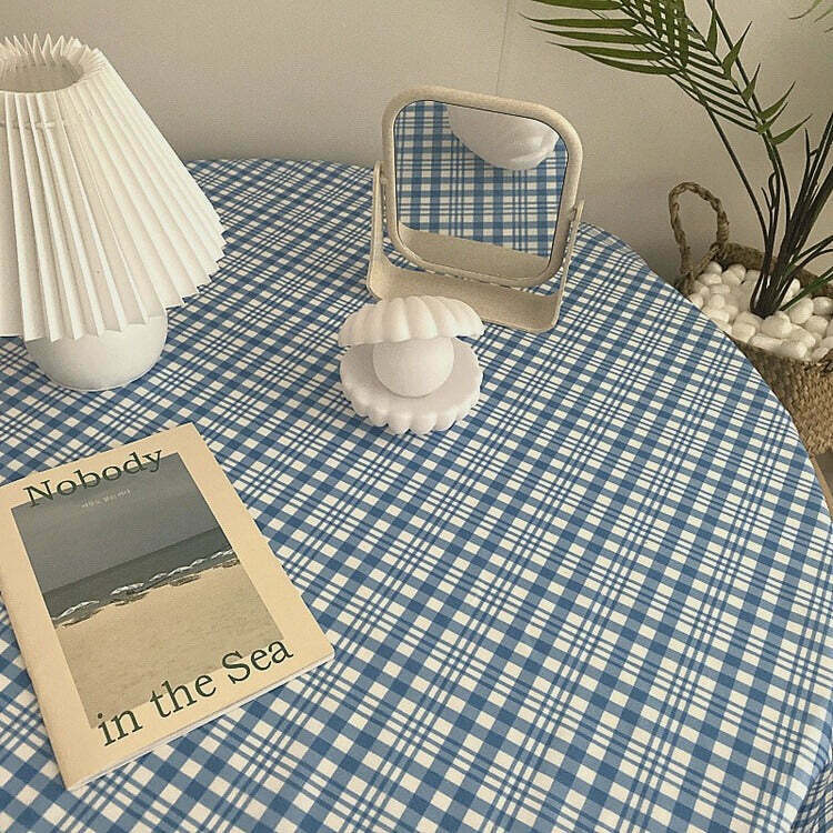 Grandma Aesthetic Tablecloth in Y2K Anime Style - Vintage Grunge Decor for Unique Spaces