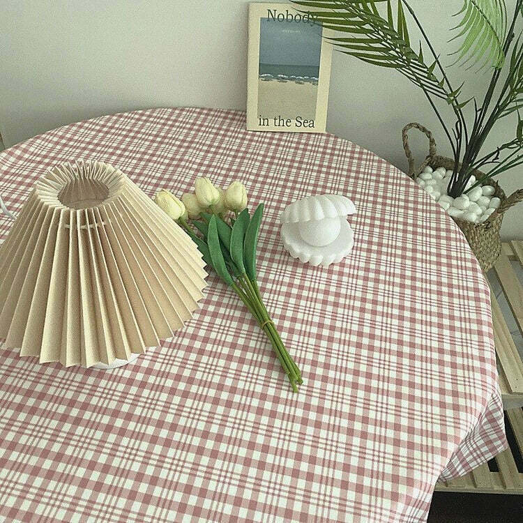 Grandma Aesthetic Tablecloth in Y2K Anime Style - Vintage Grunge Decor for Unique Spaces
