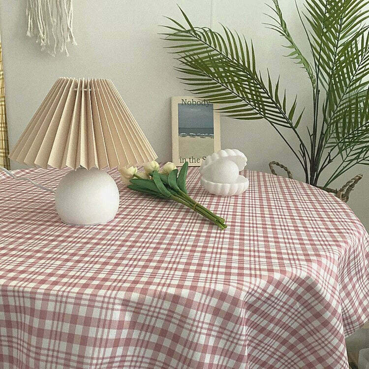 Grandma Aesthetic Tablecloth in Y2K Anime Style - Vintage Grunge Decor for Unique Spaces