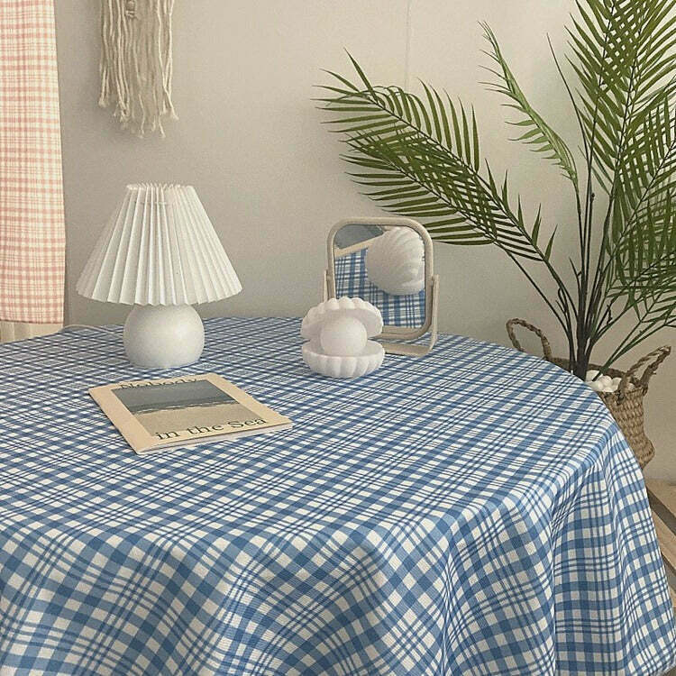 Grandma Aesthetic Tablecloth in Y2K Anime Style - Vintage Grunge Decor for Unique Spaces