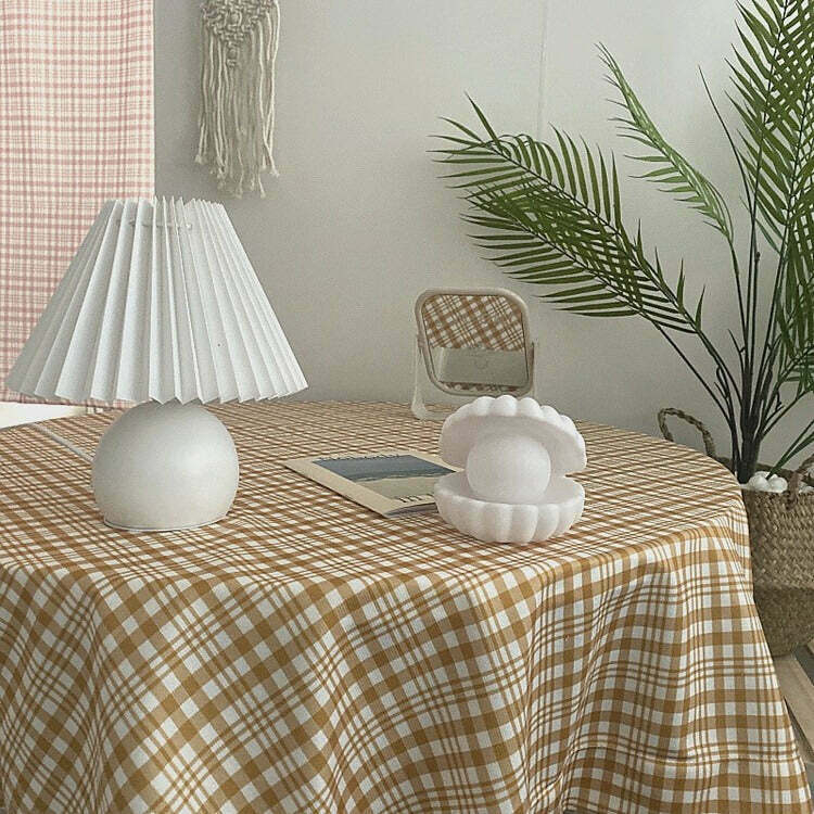 Grandma Aesthetic Tablecloth in Y2K Anime Style - Vintage Grunge Decor for Unique Spaces