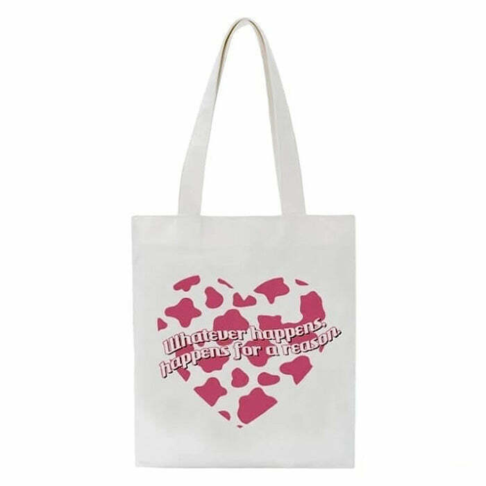 Korean Aesthetic Tote Bag - Y2K Fashion Brown Bag for Stylish Outfits and Everyday Use