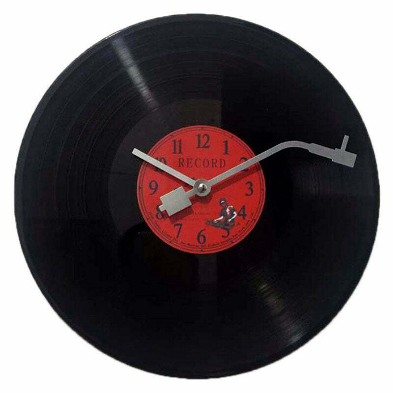 Vintage Aesthetic Vinyl Record Wall Clock - Retro Wall Decor for Y2K Style Enthusiasts